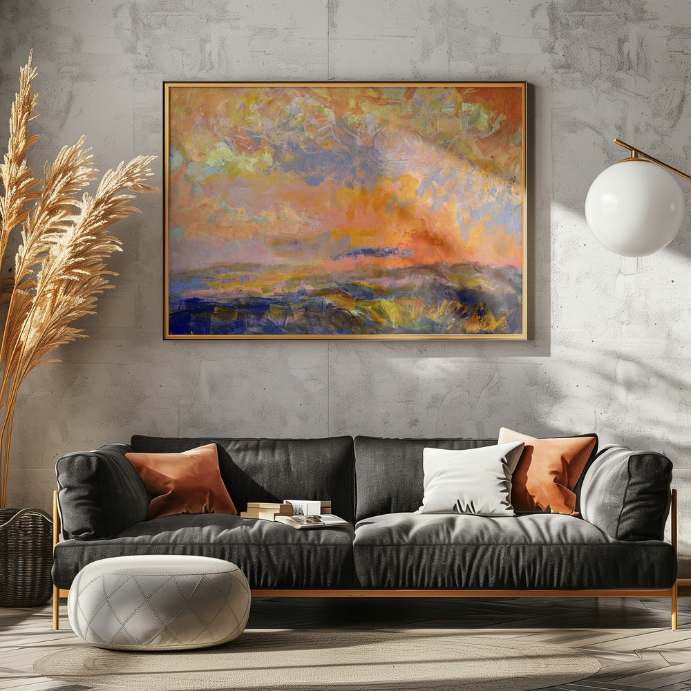 Fiery Dusk Skies | Poster
