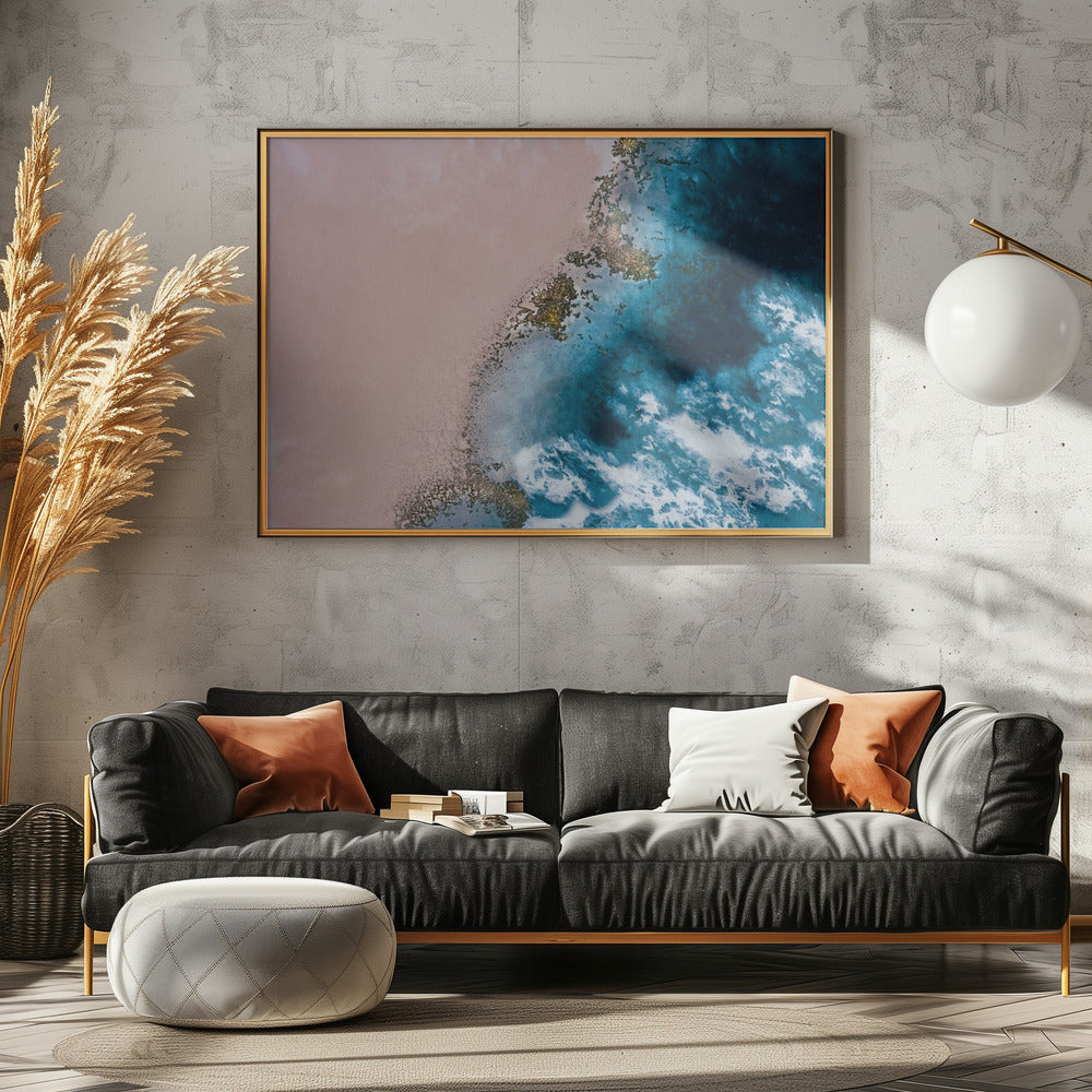 Aerial Coastal - Wind Swept Beach | Poster
