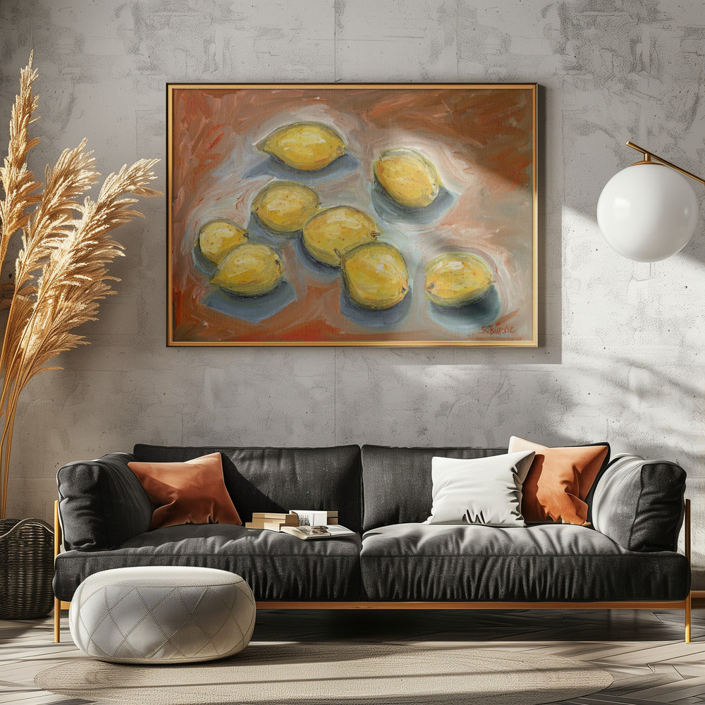 Lemons with Shadow | Canvas