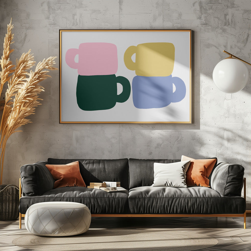 Colorful Coffee Mugs | Canvas