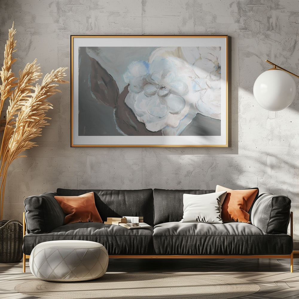 White Petals & Shadows | Canvas