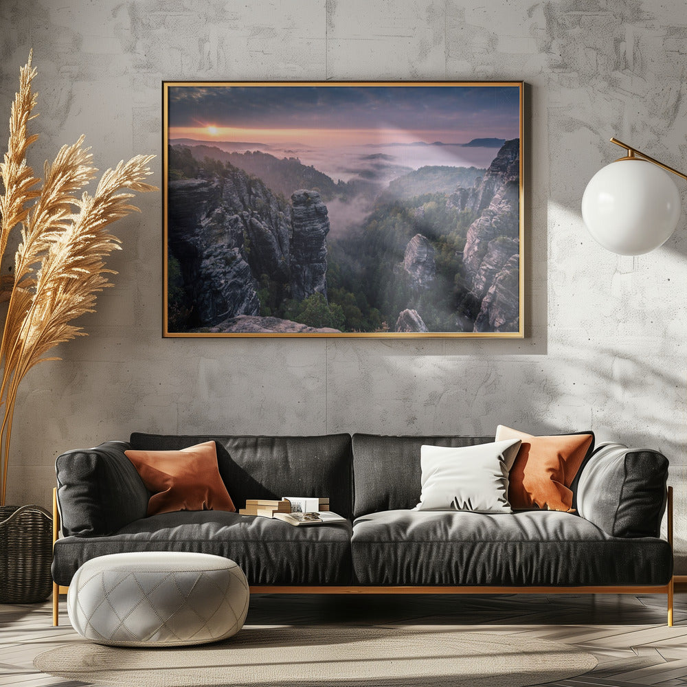 Sunrise on the Rocks | Canvas