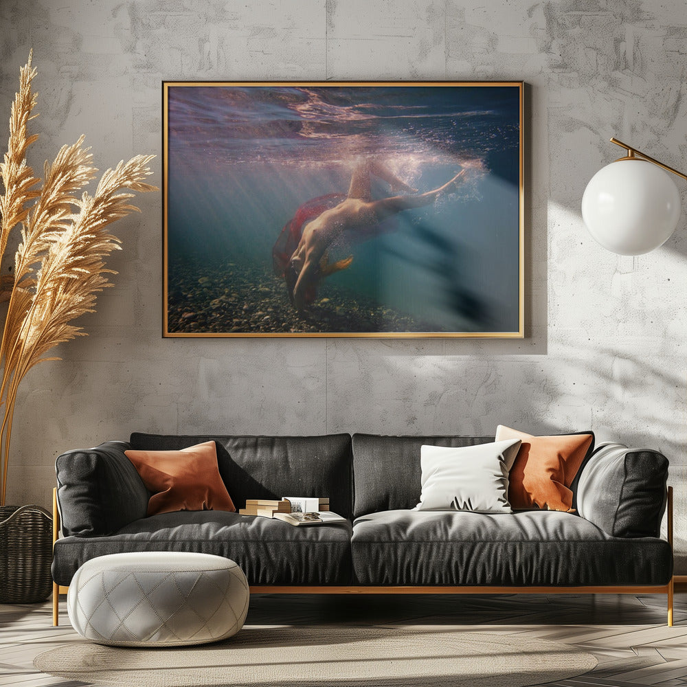 Dives in beams | Canvas