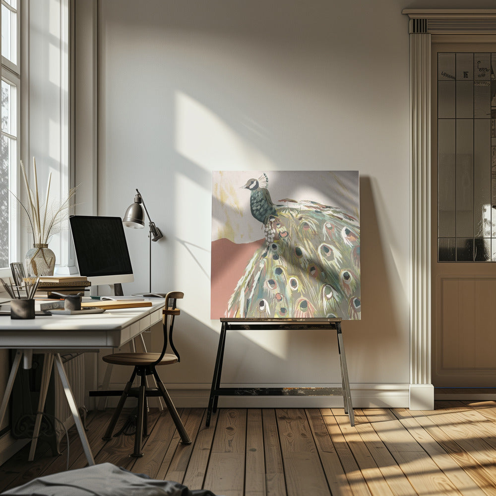 Peacock Salmon | Canvas