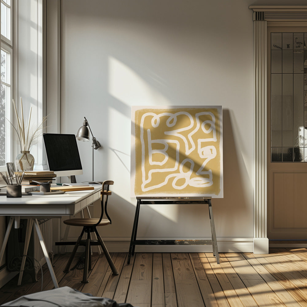 Abstract Line Drawing | Canvas