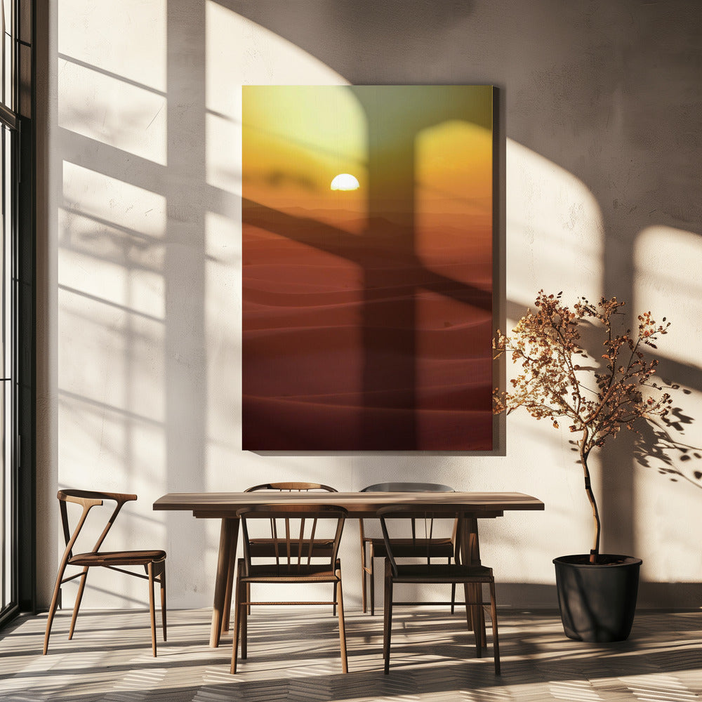 Sunset over Dunes | Canvas
