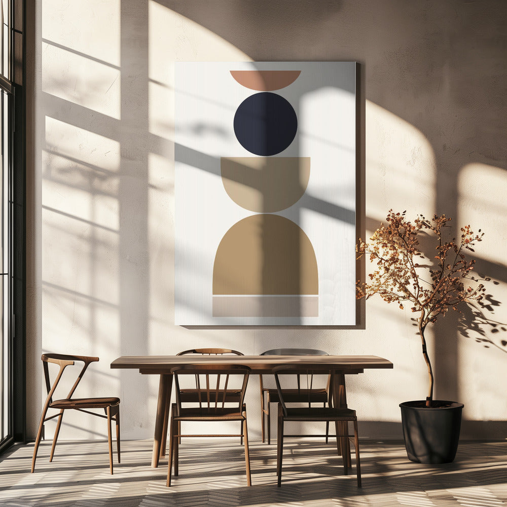 Abstract Geometric Harmony | Canvas