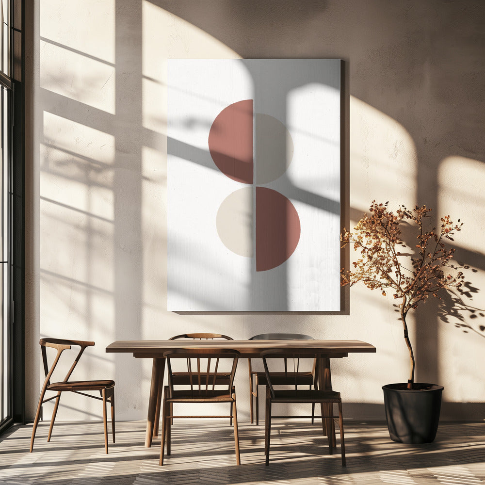 Geometric Shapes in Earthy Tones | Canvas