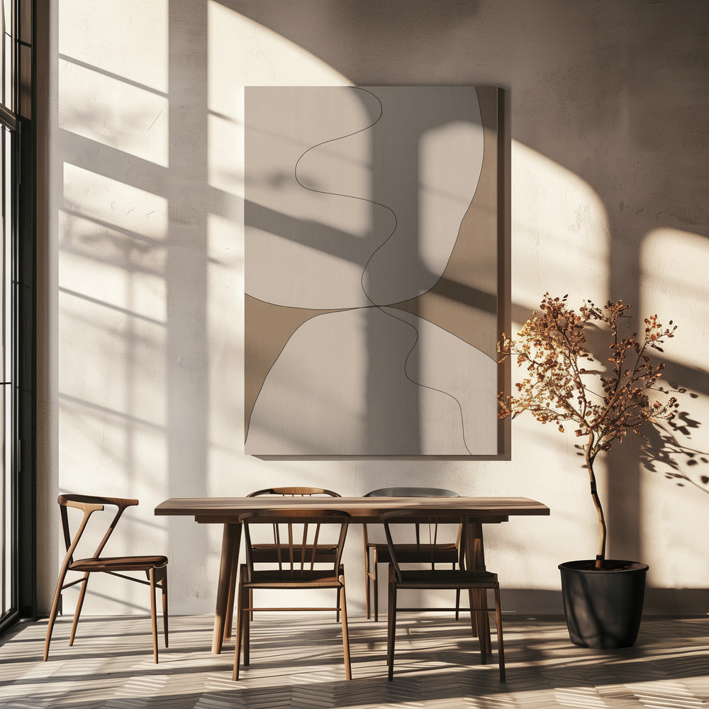 Curves of Serenity | Canvas