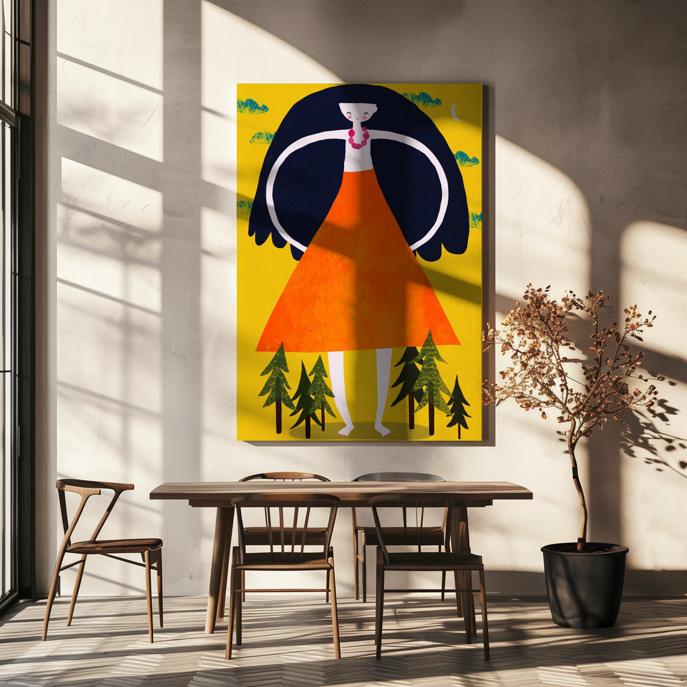 Giantess in the Woods | Canvas