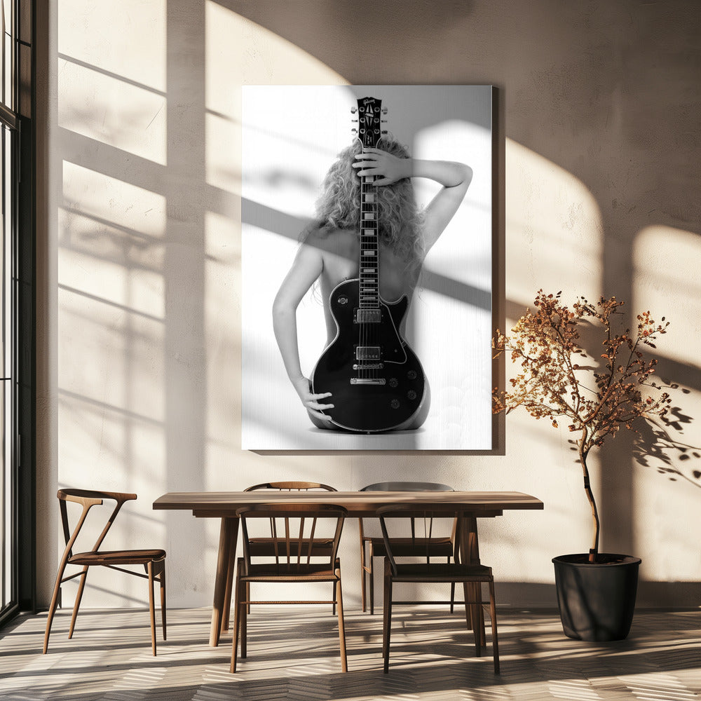 Lady And The Les Paul | Canvas