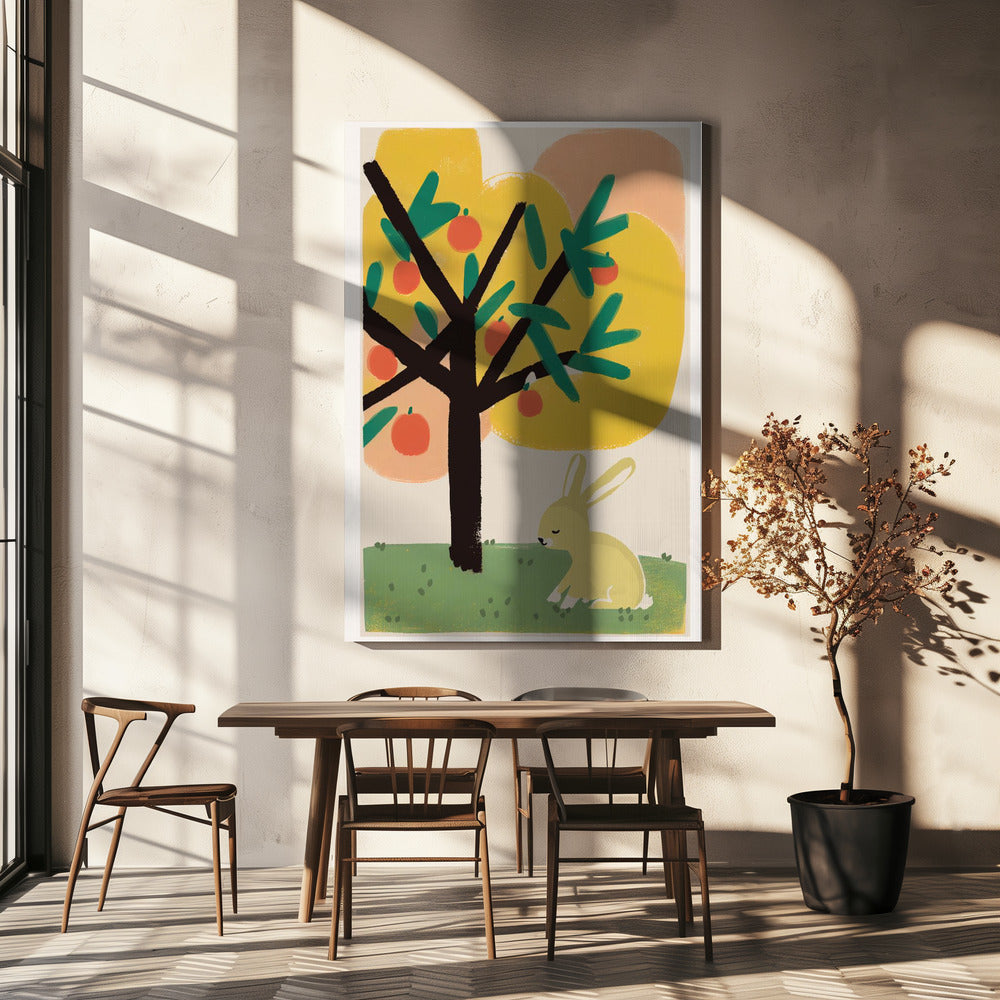 Dreaming Under Tree | Canvas
