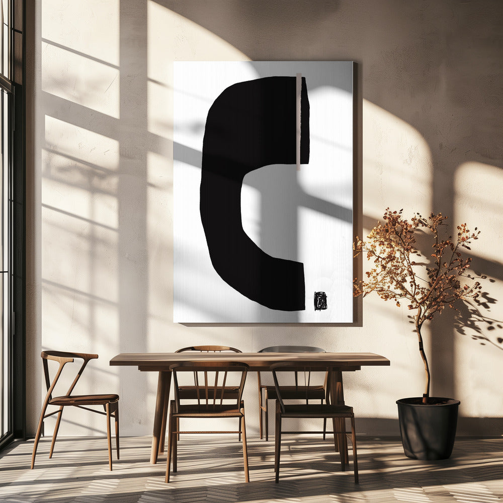 Black Geometric Shapes | Canvas