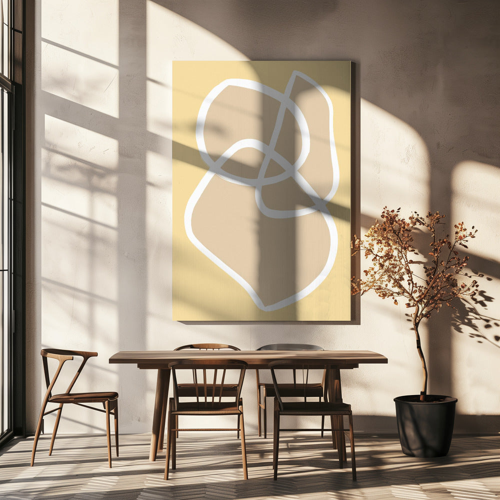 Shape 13 Yellow | Canvas