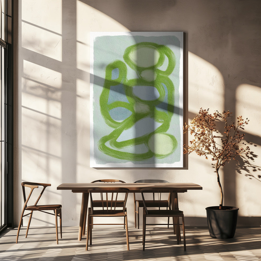 Green Circles 2 | Canvas