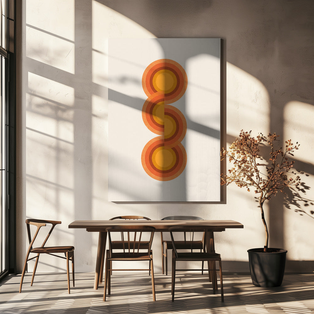 Retro Circles Trio | Canvas