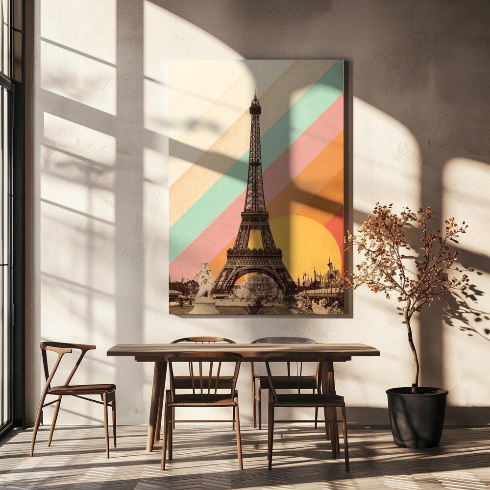 Eiffel Tower Rainbow | Canvas