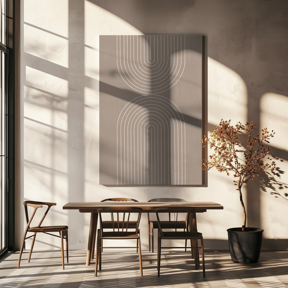 Curved Echoes | Canvas