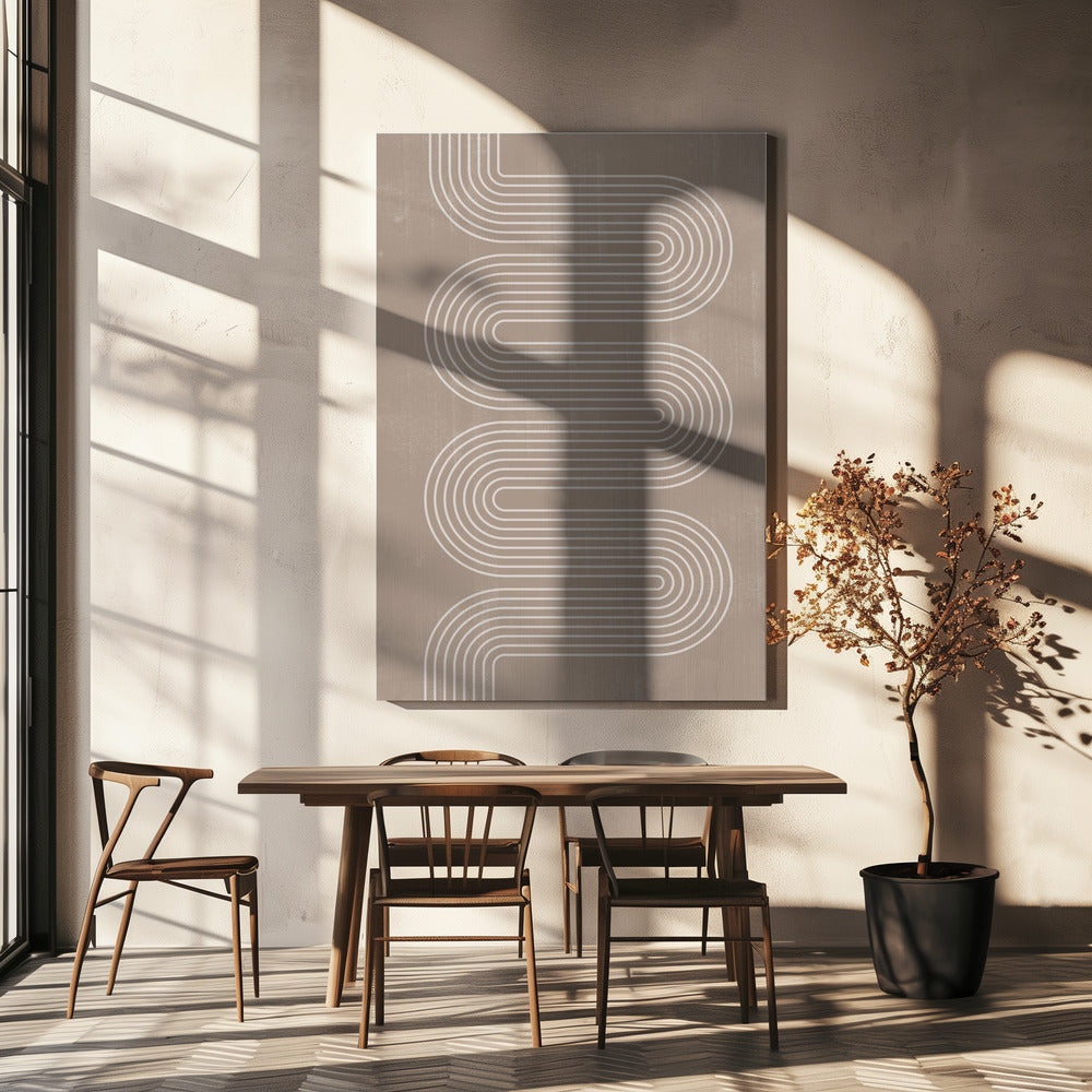 Curved Line Harmony | Canvas