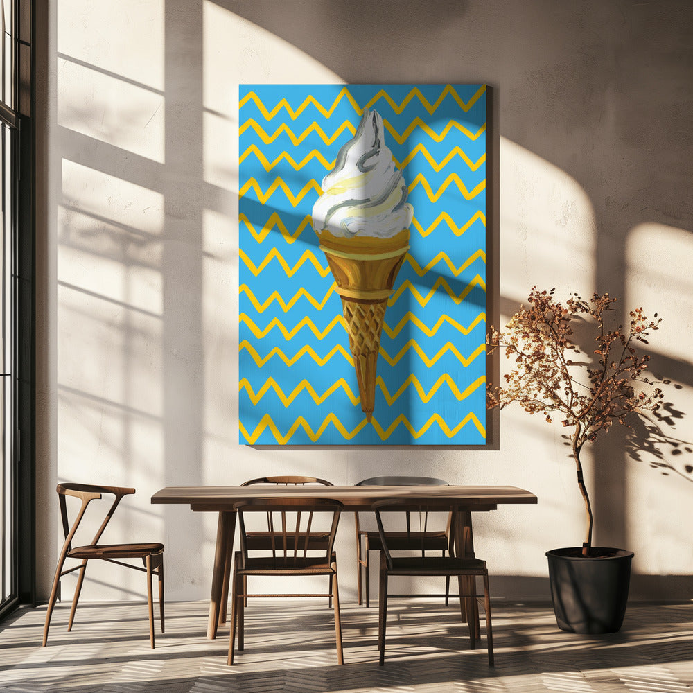 Ice Cream Blue | Canvas
