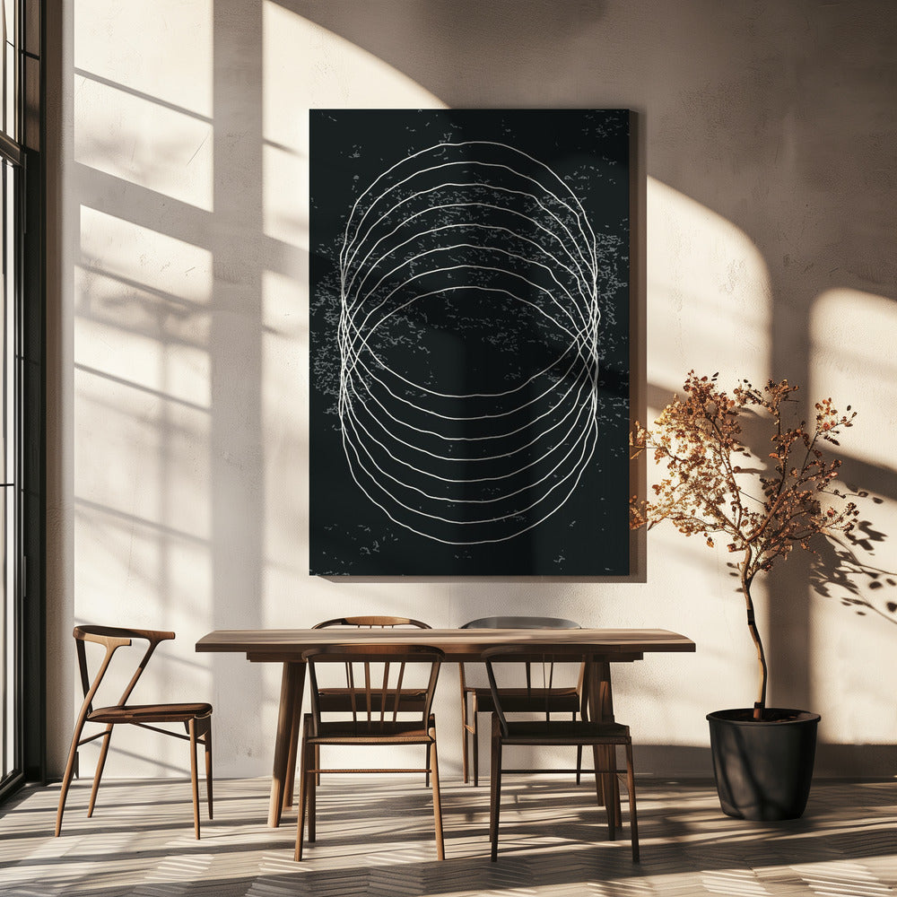 Black and White Circles | Canvas
