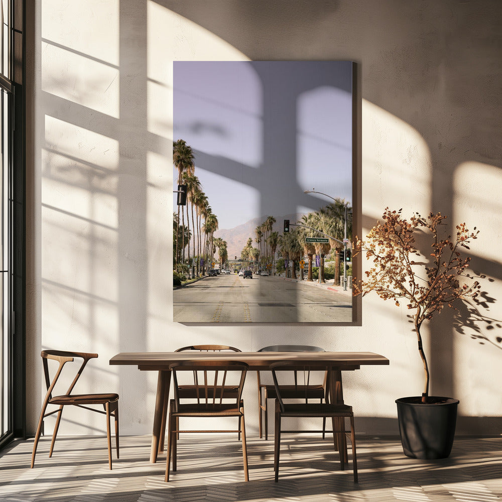 Palm-Lined Avenue | Canvas
