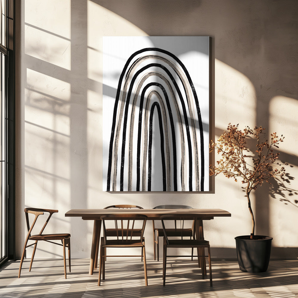 Monochrome Arches | Canvas