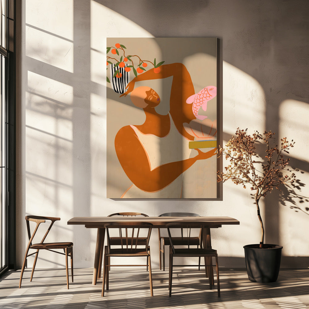 Fish And Oranges | Canvas