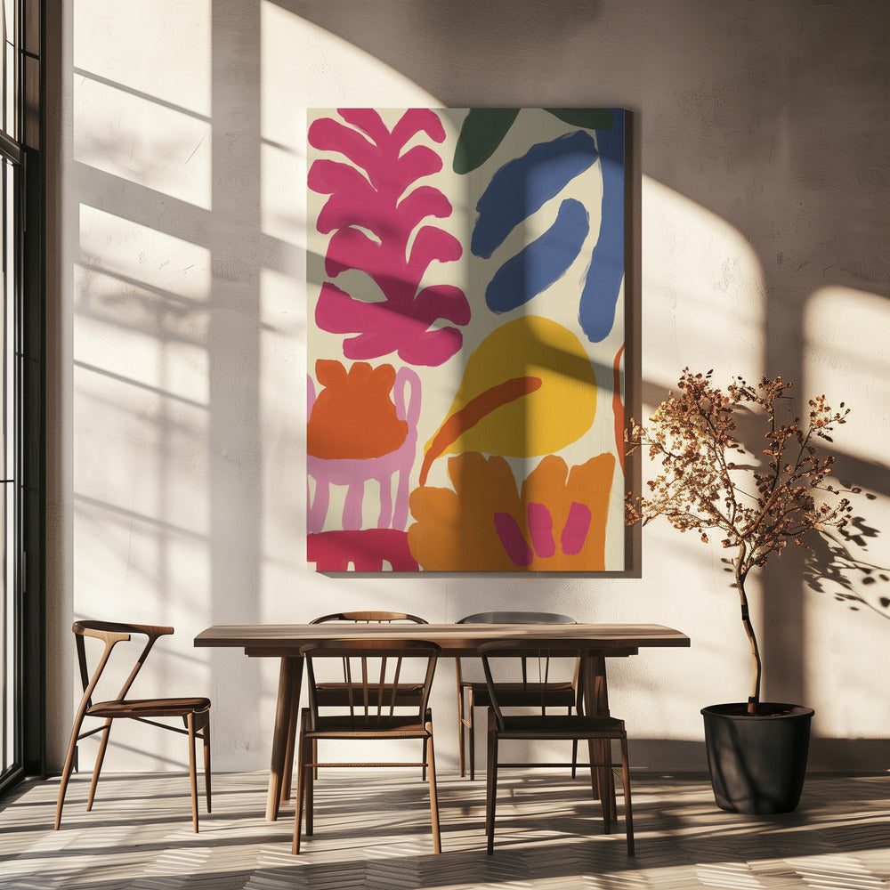 Bold Floral Dance | Canvas