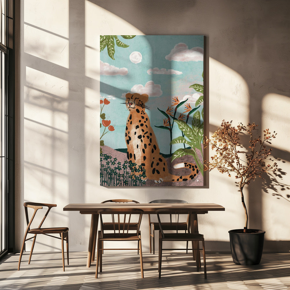 Leopard In Jungle Erum Khalili.png | Canvas