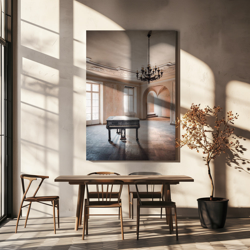 Piano in an Abandoned Castle | Canvas