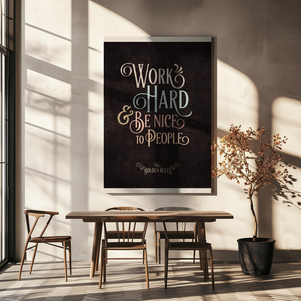 Golden Life Rules | Canvas