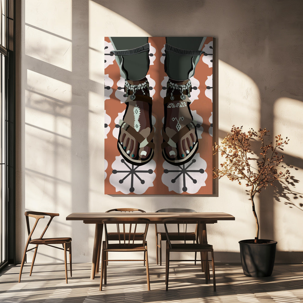 Patterned Steps | Canvas