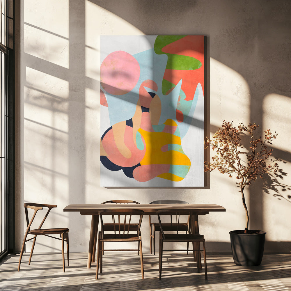 Pastel cut out | Canvas