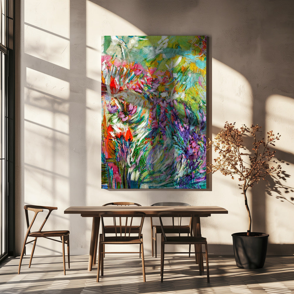 Pink Blossoms Abstract | Canvas