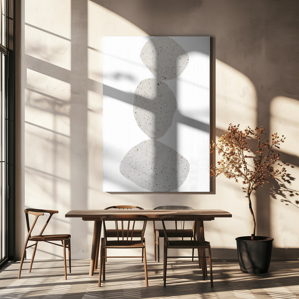 Stacked Stone Shapes | Canvas