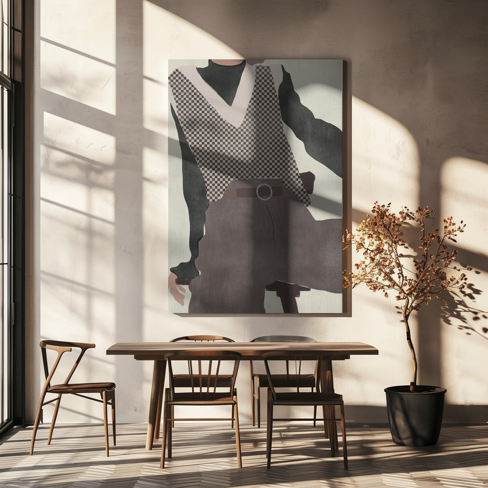 Checkered Elegance | Canvas