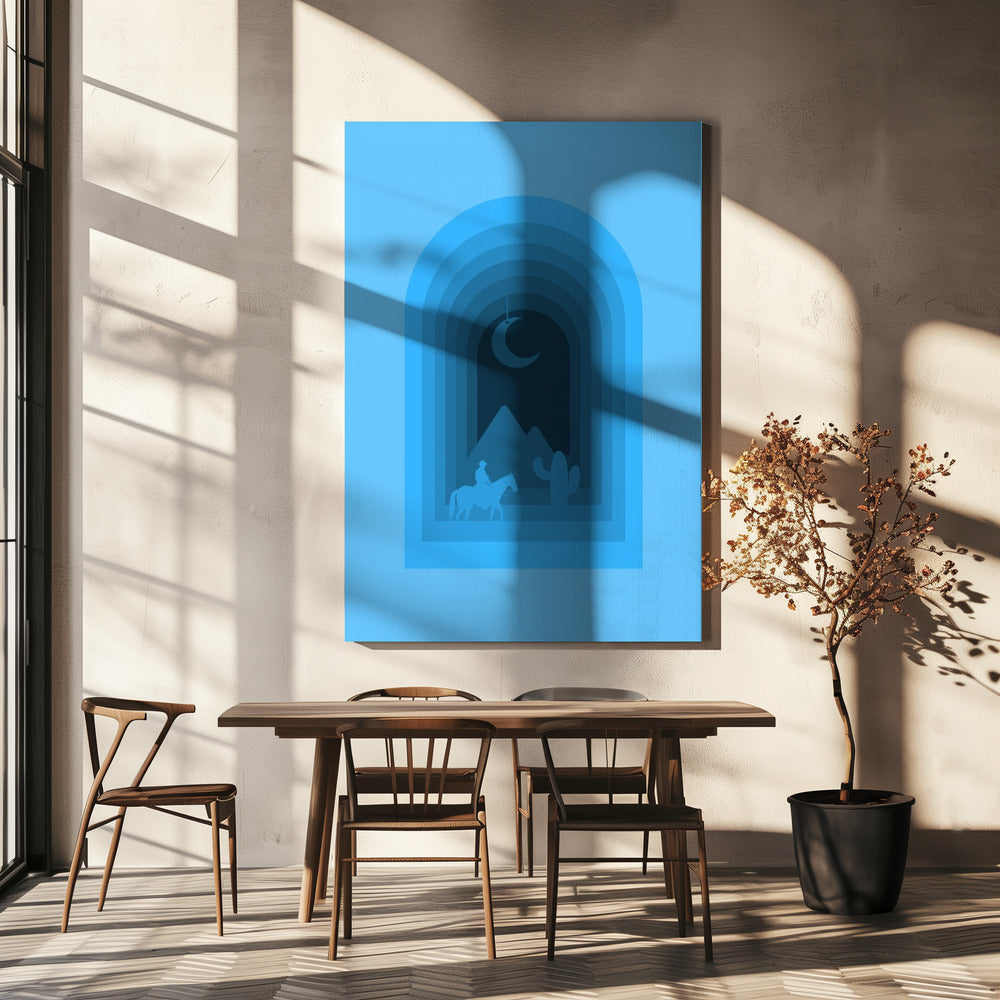 Desert Moon Journey | Canvas