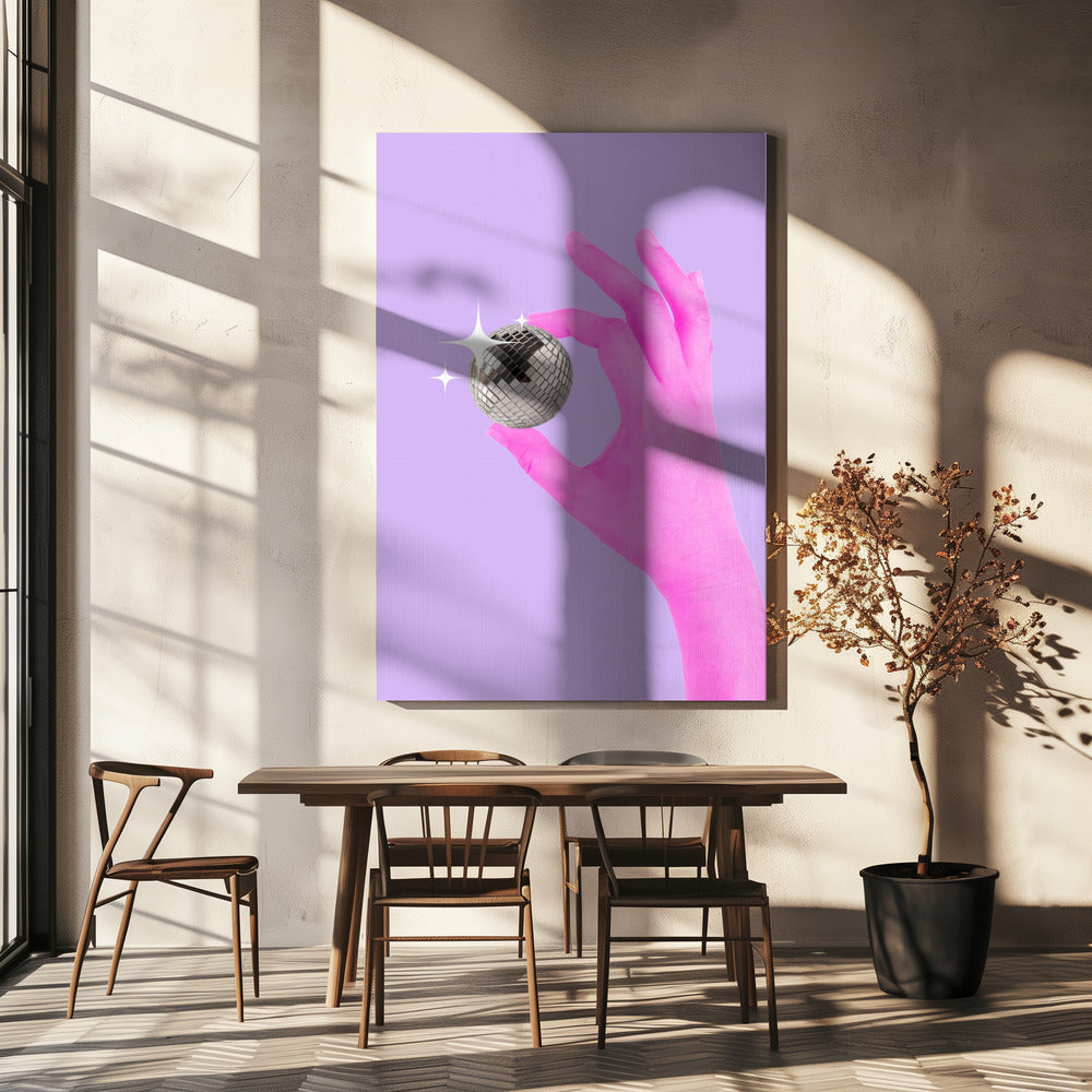 Pink Glow Sphere | Canvas