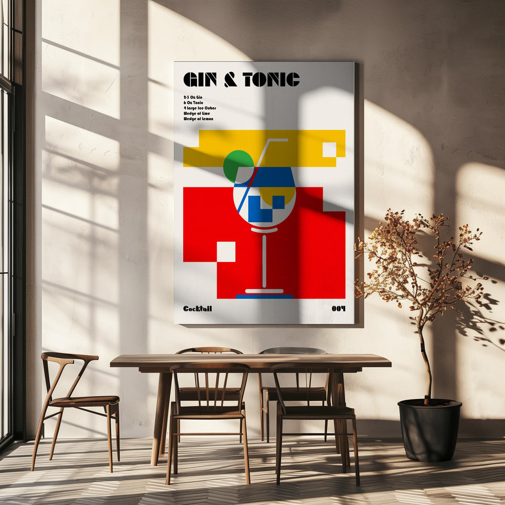Gin & Tonic Bauhaus Cocktail | Canvas