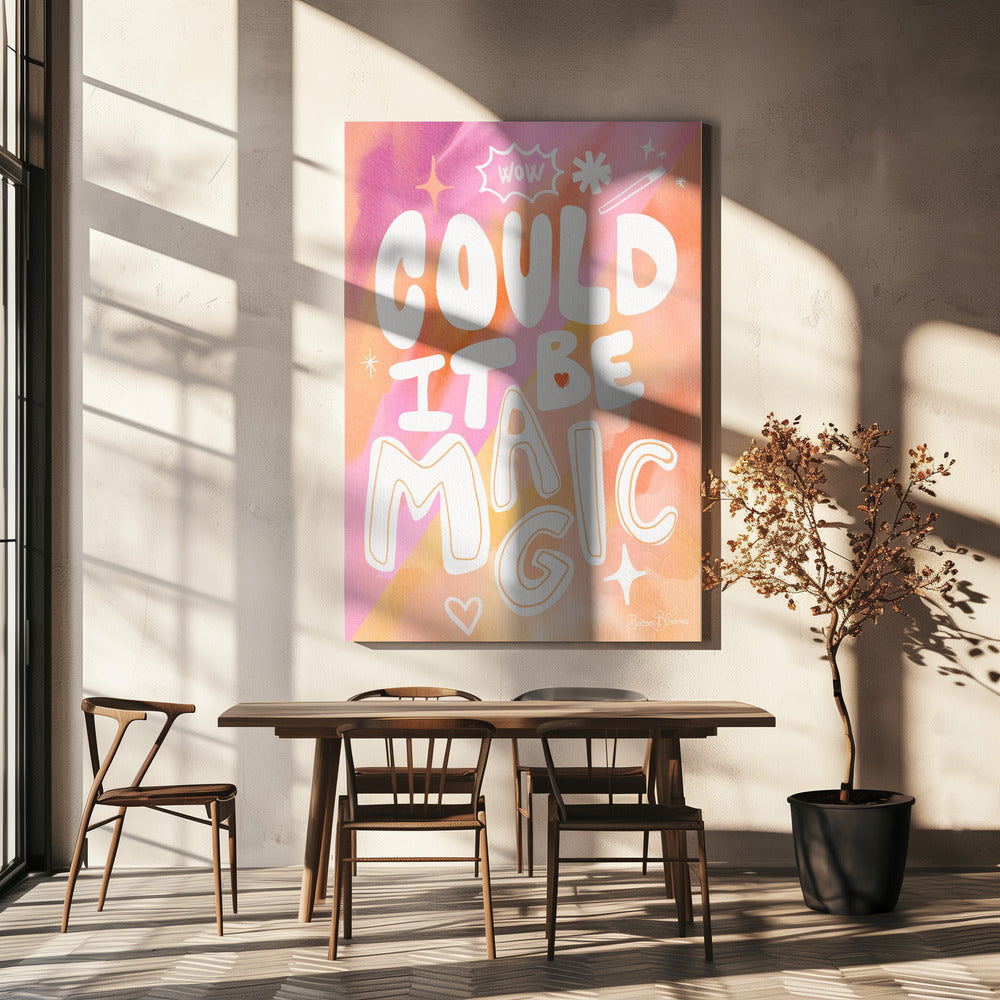 Could it Be Magic - Peach Pink | Canvas