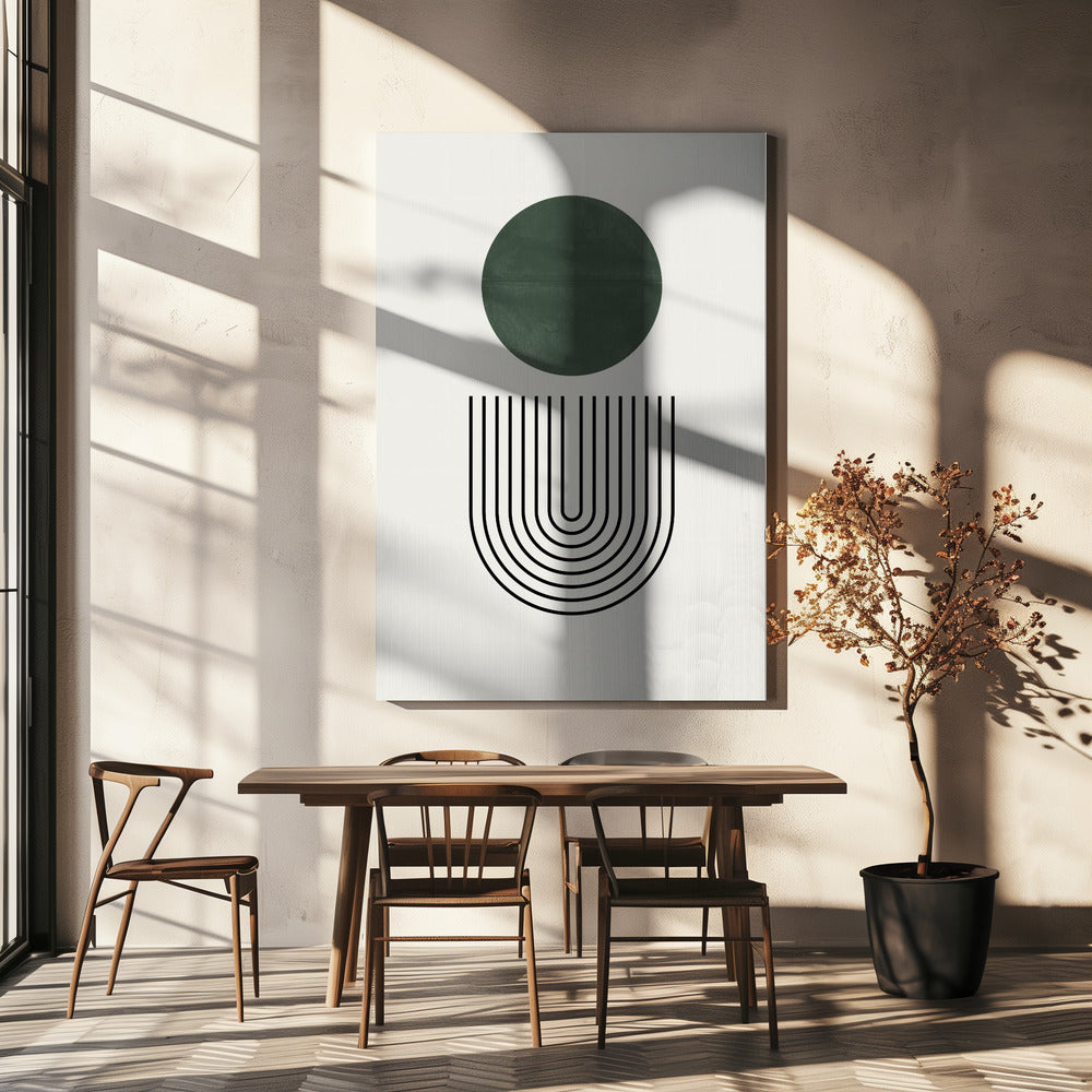 Circle and Lines | Canvas