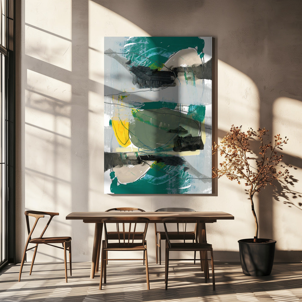 Contemporary Green No1 | Canvas