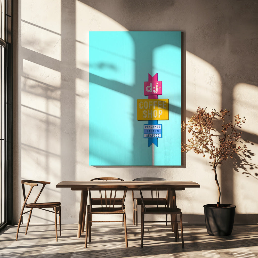 DJ Coffeeshop Sign | Canvas