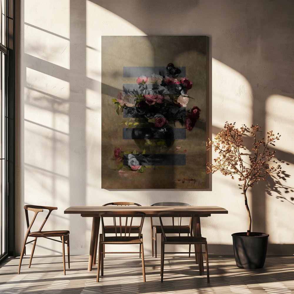 Bouquet of Vintage Oil Painting Flowers, Collage | Canvas
