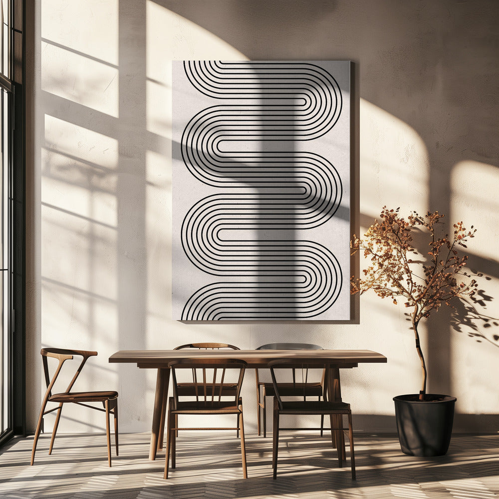 Curved Lines Symphony | Canvas