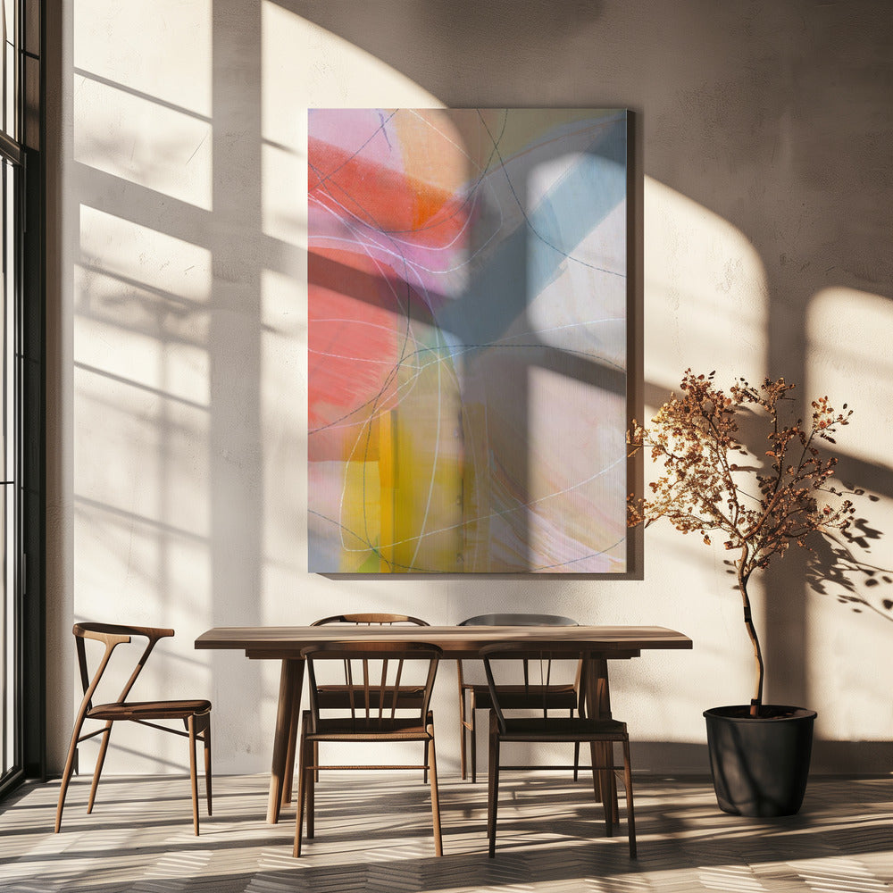 Soft Abstract Shapes 1 | Canvas