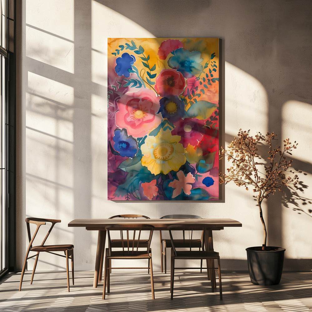Watercolor Floral No. 6 | Canvas