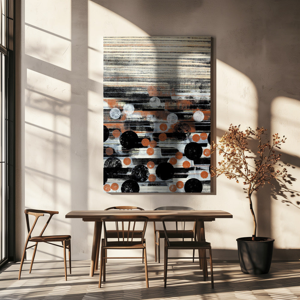 Rhythmic Dotscape | Canvas