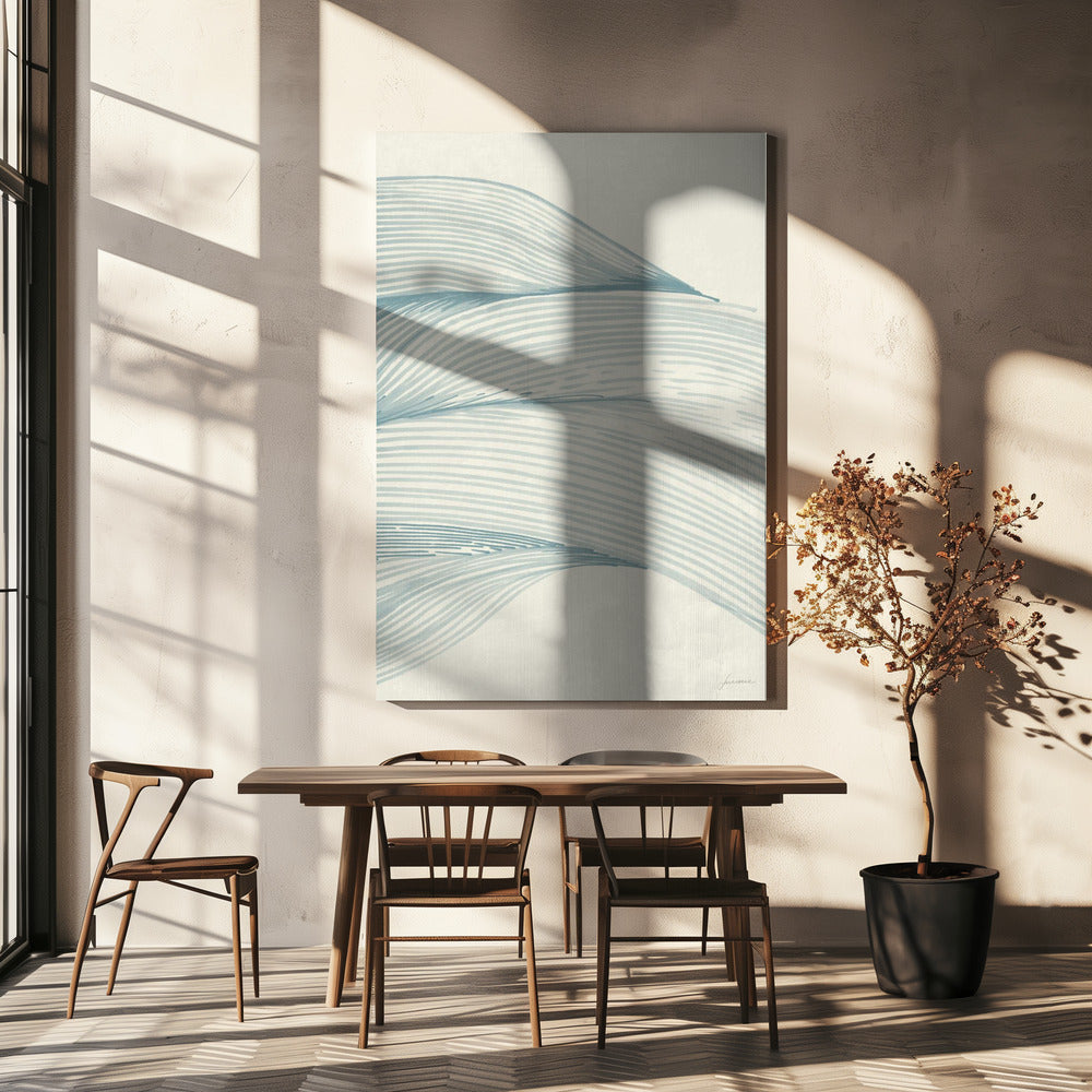 Ocean in lines 01 | Canvas